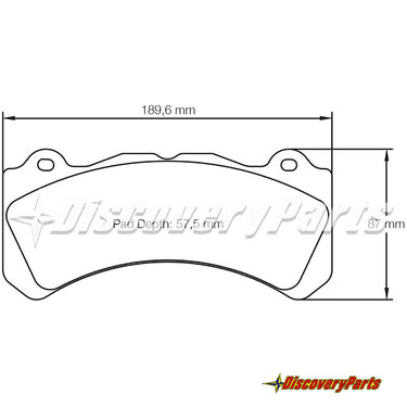 Carbotech CTPG-8062 Brembo Gran Turismo 6-Piston Brake Pads